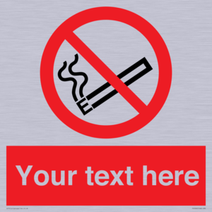 Custom No E-cigarettes / Vaping Sign